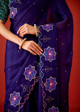 ZOHRA SAREE - PURPLE