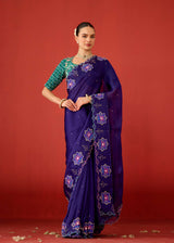 ZOHRA SAREE - PURPLE
