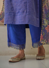 Rehaab Tissue Kurta Set - Purple