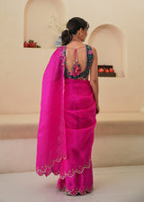 Nargis Saree Nima Blouse - Fuchsia Pink