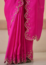 Nargis Saree - Fuchsia Pink