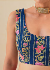 Nargis Saree Nima Blouse - Fuchsia Pink