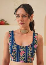 Nima Sleeveless Blouse - Pebble Blue