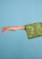 NELLI KURTA SET - OLIVE GREEN