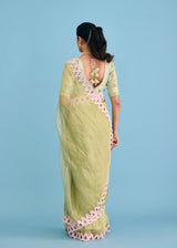 KEREN SAREE SERENA BLOUSE SET - PISTA GREEN