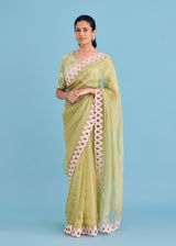 KEREN SAREE SERENA BLOUSE SET - PISTA GREEN