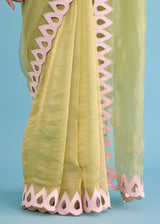 KEREN SAREE SERENA BLOUSE SET - PISTA GREEN