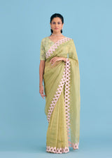 KEREN SAREE - PISTA GREEN