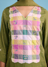 SAHAR KURTA SET - OLIVE GREEN