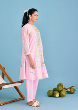 NIVA KURTA SET - SOFT PINK