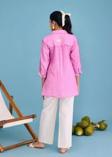 SOLEN CO-ORD SET - ROSE PINK