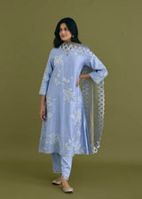 NELLI KURTA SET - POWDER BLUE