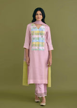 SAHAR KURTA SET - SOFT PINK
