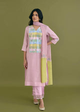 SAHAR KURTA SET - SOFT PINK