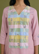 SAHAR KURTA SET - SOFT PINK