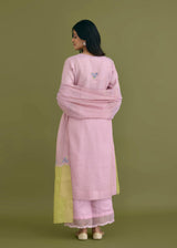 SAHAR KURTA SET - SOFT PINK