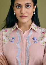 SOLEN CO-ORD SET - NUDE PEACH