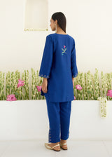 SIARA CO-ORD SET-NAVY BLUE