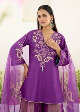 KAYA SHARARA SET -JAAMUN-WITH DUPATTA