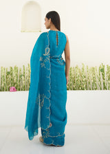 IDIKA SAREE- PEACOCK BLUE