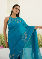 IDIKA SAREE- PEACOCK BLUE