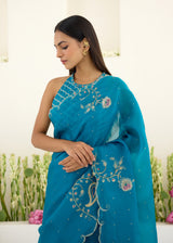 IDIKA SAREE- PEACOCK BLUE