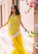 SHARNAMLI IN OUR Seri Kurta Lehenga Set - Mustard Yellow - With Dupatta