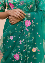 Avril Saree - Emerald Green