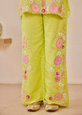 LIZA CO-ORD SET - PEAR GREEN