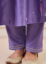 ILANA KURTA SET WITH DUPATTA - PURPLE