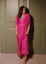 Aayushi Bangur in our Ariana Kaftan - Magenta