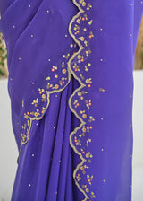 Nargis Saree Fiza Blouse - Royal Purple