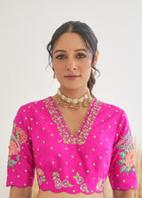 Nargis Saree Feeha Blouse - Royal Purple