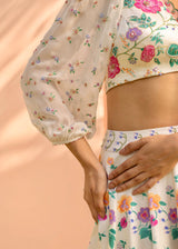 Maya Lehenga Set - Cream