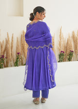 Feeha Anarkali Set - Purple