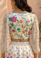 Maya Lehenga Set - Cream