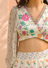 Maya Lehenga Set - Cream