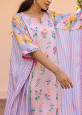 Iris Kaftan - Powder Blue - Soft Pink