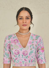 Ichika Saree - Rose Pink