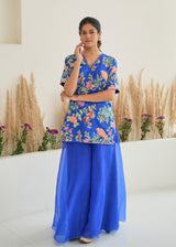 Fiza Sharara Set - Royal Blue