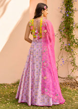 Freya Trellis Lehenga Set - Multi Coloured