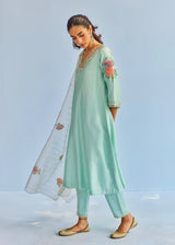 AISHA KURTA SET - SAGE GREEN