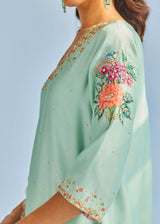 AISHA KURTA SET - SAGE GREEN