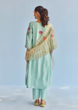 AISHA KURTA SET - SAGE GREEN