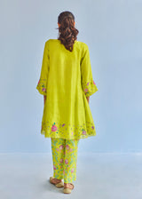 EERO KURTA SET - LIME YELLOW