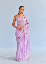 IVA SAREE - MAUVE
