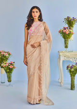 AKIRA SAREE ESME BLOUSE SET - ROSE GOLD