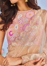 AKIRA SAREE ESME BLOUSE SET - ROSE GOLD