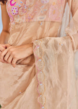 AKIRA SAREE ESME BLOUSE SET - ROSE GOLD