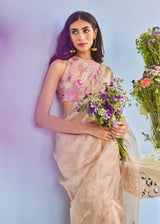 AKIRA SAREE ESME BLOUSE SET - ROSE GOLD